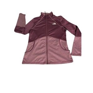 The North Face Sweater Womens L Purple Fuzzy Soft Hiking Outdoor Casual Coat